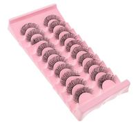 TOYANDONA 10 Pairs Long False Eyelashes Pack for Women, Perfectly Curved 7d Fake Lashes Made with Artificial Hair, Fit Eyelid Shape, for Dating Night or Wedding, Classic and Fashionable