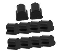 TOYANDONA 10 Pcs 4mm Black Rotary Valve Rubber Buffering Stop Pads for French Horn Euphonium Brass Instrument Accessories, Wind Instrument Valve Component Suitable for Brass Band Use