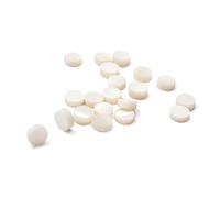 TOYANDONA 10 PCS 6.3mm White Seashell Guitar Fretboard Dots Inlays Mini Size Lightweight Easy Install Markers for Guitar Ukulele Banjo Mandolin Bass