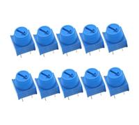 TOYANDONA 10 Pcs Adjustable Trimmer Potentiometers with Plastic and Metal Material for Breadboarding and Prototyping Electronic Circuits Sturdy Precision Resistors