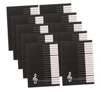 TOYANDONA 10 Pcs Creative Music Composition Notebook with Eyefriendly Paper for Guitarists and Pianists Portable Blank Staff Sheet Music Book for Writing Lyrics and Notation Compact and