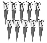 TOYANDONA 10 Pcs Single Rose Sleeve Bouquet: Single Flower Sleeve Wrapping Bags, Paper Rose Packaging Bags for Valentine's Day, Mother's Day,wedding (black,without Flowers)