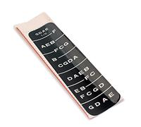 TOYANDONA 10-Piece 1/8 Violin Scale Stickers Fretboard Note Indicators for Beginners Fiddle Finger Guide Violin Fretboard Markers Easy to Apply Black