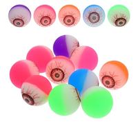 TOYANDONA 10 Pieces Halloween Bouncing Balls 32mm Glow in The Dark Bouncing Eyeballs Scary Eyeballs for Trick Or Treat Or Halloween Favor Supplies (random Color)