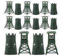 TOYANDONA 10 Sets Military Model Accessories War Era Bunker Pretend Play Military Equipment Model for Battle Scene Sandtable Display