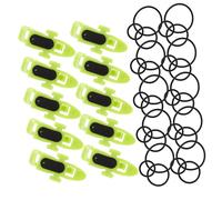TOYANDONA 10 Sets Small Fishing Hook Keepers with Rings for Sea Fishing Solid Bait Fixed Hooks Portable Rod Accessories for Beginners and Enthusiasts