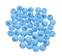 TOYANDONA 100 Pcs Numbered Raffle Balls Training Table Tennis Bouncy Balls Beer Electronic Bingo Machine Colors Bingo 1-100 Mini Pong Fillable Toss Eyeball Pingpong Child