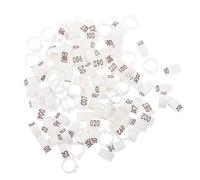 TOYANDONA 100 Pcs Plastic Pigeon Identification Rings Durable Poultry Leg Bands for Bird Marking Suitable for Pigeons Ducks Chickens and Small Poultry Breeds