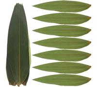 TOYANDONA 100 Pcs Sushi Leaf - Small Trimmed Leaves, Sushi Plate, Japanese Decorative Fresh Vacuum Bamboo for and Foods Decorate (8. 25''*2. 36'')