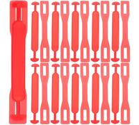 TOYANDONA 100 Sets Red Plastic Handle for Cardboard Box and Milk Carton, Made of Sturdy Pp Material with Good Toughness, Soft and Smooth Without Burrs, Supports to 25kg, for Shipping