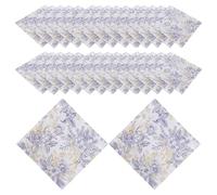 TOYANDONA 100 Sheets Decorative Floral Napkins Soft and Comfortable Wood Pulp Napkins with Food-Grade Soy Ink for Tea Party and Dinners Square Novelty Design