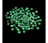 TOYANDONA 100pcs 10mm Glow in The Dark Glass Eyeball Patches for DIY Doll Making, Jewelry Glass Gemstone Eye Accessories for Crafting and Supplies