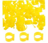TOYANDONA 100pcs 16mm Open Clip Chicken Leg Bands Poultry Marking Rings for Chickens Ducks Geese, Lightweight Identification Bands for Small to Medium Birds Random Color