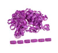 TOYANDONA 100Pcs Adjustable Chicken Leg Bands Numbered Foot Rings for Poultry Identification Reusable Clips for Ducks Chicks and Birds Durable and Lightweight for Breeder Management