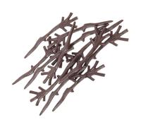 TOYANDONA 100pcs Artificial Antler Plastic Tree Branches for Christmas Snowman Crafts DIY Decoration Twigs Snowman Parts for Festive Holiday Ornaments and Seasonal Decor
