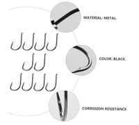 TOYANDONA 100pcs Barbed Fishing Hooks for Freshwater and Sea Use Beak Bait Holder Hooks Suitable for Prawns Nippers Whitebait Penetration Tackle for Anglers