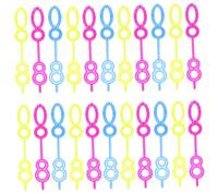 TOYANDONA 100Pcs Bubble Wand Tool Plastic Bubble Maker Wands Smooth Ergonomic Design Outdoor Fun for Teens Random Color Random Color