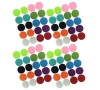 TOYANDONA 100pcs Colored Cotton Diffuser Pads Refillable Essential Oil Aroma Pads for Car and Home Aromatherapy Replaceable Fiber Scent for Reed Diffuser Accessories Random Color