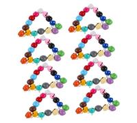 TOYANDONA 100pcs Colorful Jingle Bells for Pet Collars Candy Color Tiny Bells for Cats Dogs Puppies Lightweight Charm Pendants for Christmas Decorations and Party Favors