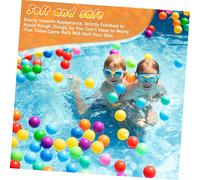 TOYANDONA 100pcs Colorful Ocean Balls Pits Balls for Party Game Props Pool Random Colors Tent Trampoline Play Promotes Hand Eye Coordination and Physical Activity Random Color