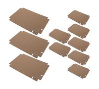TOYANDONA 100pcs Corrugated Cardboard Reptile Terrarium Liners 12.2x8.3 Inches, Bearded Dragon and Gecko Tank Bedding, Sturdy Liner for Snake and Lizard Habitat Box, Easy to Cut and Replace