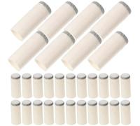 TOYANDONA 100Pcs Durable Plastic Pool Cue Tips Replaceable Leather Cue Tips for Billiards and Snooker Enhanced Strike Control Easy Installation Essential Pool Accessories
