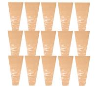 TOYANDONA 100Pcs Floral Wrapping Sleeves Bouquet Bags Kraft Paper Single Flower Packaging for Valentine’S Day Weddings Mother’S Day Florist Bouquet Making Supplies