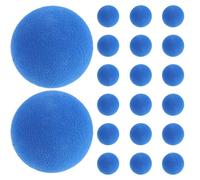 TOYANDONA 100pcs Foam Ball Blaster Refills - Soft EVA Projectile Rounds - 2.2cm Replacement Splatter Balls - Toy Bullets for Kids Shooting Games Target Practice Blue