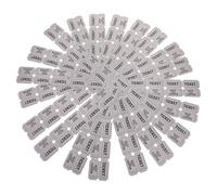 TOYANDONA 100pcs Gray Game Raffle Tickets with Consecutive Numbers for Events Carnivals Parties and Lottery Drawings Festival Ticket Labels