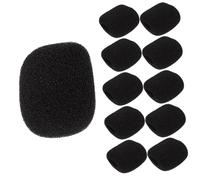 TOYANDONA 100pcs Microphone Cover Windscreen Sponge Lapel Mic Covers Microphone Windscreen Sponge for Singer Practical Protectors