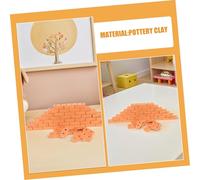TOYANDONA 100pcs Mini Artificial Bricks for Landscaping and Dollhouse DIY Realistic Red Miniature Building Model Blocks for S Construction Portable Craft Materials for and Garden Accessories