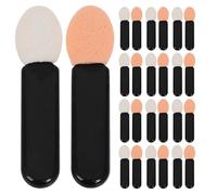 TOYANDONA 100pcs Mini Black Eyeshadow Applicators with Single-sided Sponge Tips, Multiuse Design Acrylic Makeup Brushes for Party and Travel, Easy Maintenance and Portable Eye Shadow Stick
