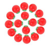 TOYANDONA 100pcs Miniature Fake Cherry Tomatoes Mini Realistic Tomato Props Plastic Dollhouse Food Models Vibrant Tiny Pretend Play Fruits