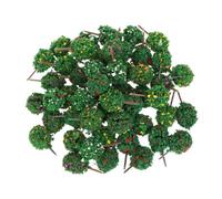 TOYANDONA 100pcs Miniature Model Trees Realistic Plastic Fake Trees for DIY Sand Table Train Scenery Architecture Layouts Dioramas for Creative Projects