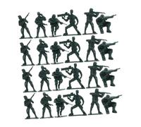 TOYANDONA 100Pcs Miniature Soldiers Figures Playset Army Men Action for Lightweight Scene Decoration for Role Playing Games and