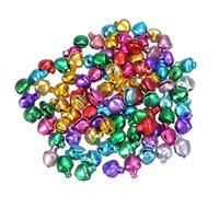 TOYANDONA 100pcs Multicolor Decorative Balls Small Bells for Crafts Felt Snowflakes Small Colored Bells for Crafts Bell Hanging Sign Diy Exquisite Christmas Ball Metal Newborn