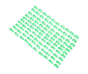 TOYANDONA 100pcs Poultry Foot Clip Rings for Chicken Identification Leg Bands with Smooth Surface and Lightweight Plastic Material, for Breeding and Separate Different Breeds