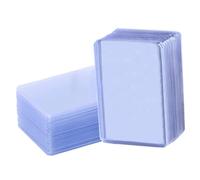 TOYANDONA 100Pcs PVC Card Sleeves Thick Game Card Protectors Reusable Covers for Trading Id Business and Credit Secure Storage and Wear-Resistant Deck Holder