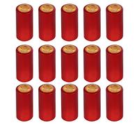 TOYANDONA 100Pcs PVC Heat Shrink Capsules Wine Shrink Wrap Wine Bottle Capsules Shrink Caps Wine Bottle Tops for Wine Cellars Home (Red Wine)