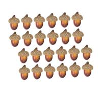 TOYANDONA 100PCS Realistic Artificial Acorns with Natural Acorn Cap for Versatile Home Decor for Christmas Decorations Floral Arrangements and Crafting Projects