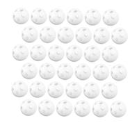 TOYANDONA 100Pcs Round Plastic Noise Maker Inserts for Doll Replacement Accessories for DIY Repair Press-Activated Squeaky Sound Parts for Playthings