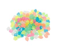 TOYANDONA 100pcs Small Aquarium Luminous Decorative Stones Glow Gravel for Fish Tank Landscape Decor Resin Pebbles for Aquarium Ornament