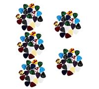 TOYANDONA 100pcs Thick Guitar Picks for Acoustic Guitars Bulk for Fingerstyle Playing for Beginners and Professionals