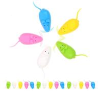 TOYANDONA 100pcs Tooth Storage Box Plastic Keepsake Organizer Case Colorful Mouse Design for First Tooth Collection