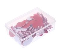 TOYANDONA 100Pcs Two Color Heart Shaped Bingo Chips for Learning Math Counting Educational Plastic Counters for Early Childhood Arithmetic Training