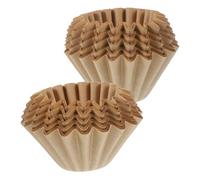 TOYANDONA 100Pcs Wood Fiber Coffee Filter Cones Unbleached Paper Filters for Drip Coffee Machines Tear-Resistant Portable Design Preserves Original Flavor Suitable for Espresso and Drip