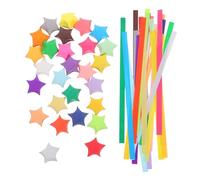 TOYANDONA 1030pcs Origami Star Paper Strips Colors DIY Folding Craft Paper for Handmade Decorations Beginner Friendly Material for Mindfulness and Party Decor