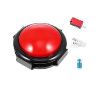 TOYANDONA 10cm Red Console Buzzer Button with LED Light Self-reset Big Response Button Game Accessory for Quiz and Interactive Play Random Color