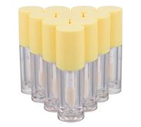 TOYANDONA 10pcs 6ml Lip Gloss Tubes with Brush Applicator Portable Abs Lip Balm Bottles for Travel Suitable