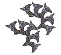 TOYANDONA 10pcs Acoustic Guitar Pick Guards with Decorative Black Floral Bird Pattern Self-adhesive Protective Decals for Folk Acoustic Guitars Surface Scratch Guards